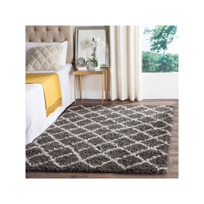 Blandine Geometric Hand Woven Area Rug, Rectangle 183 x 274 cm