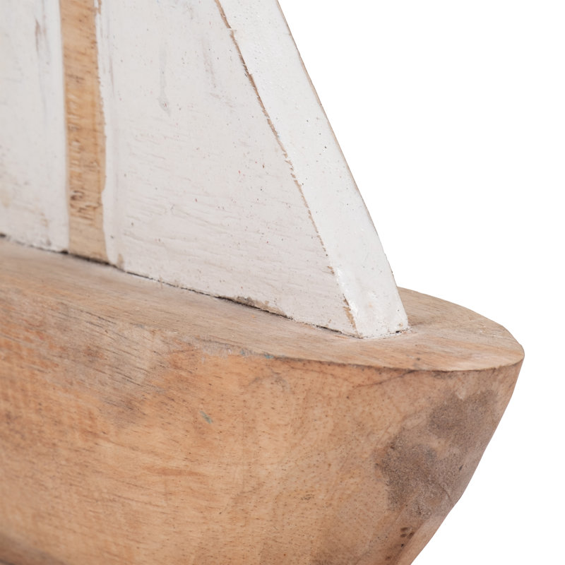 Bywood, objet décoratif en bois, voilier côtier, conception artisanale, décoration nautique rustique, bateau, plage, décor à la maison
