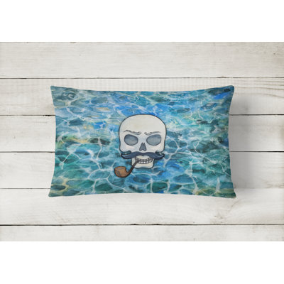 Skeleton Skull Pirate Lumbar Pillow