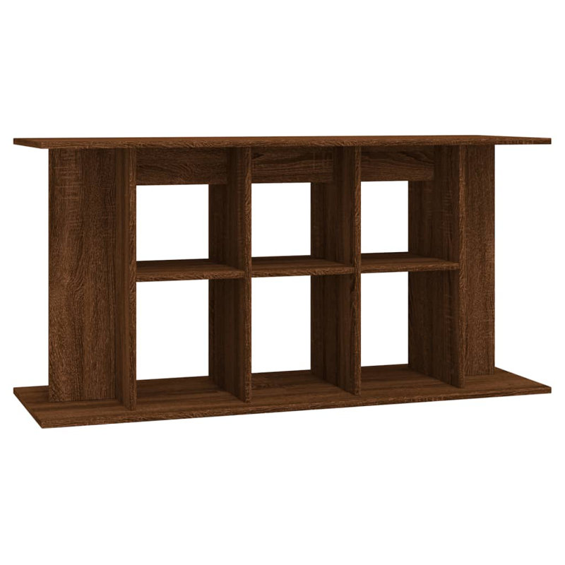 Vidaxl Aquarium Stand Engineered Wood, Brown Oak, 60"H x 120"W x 40"D