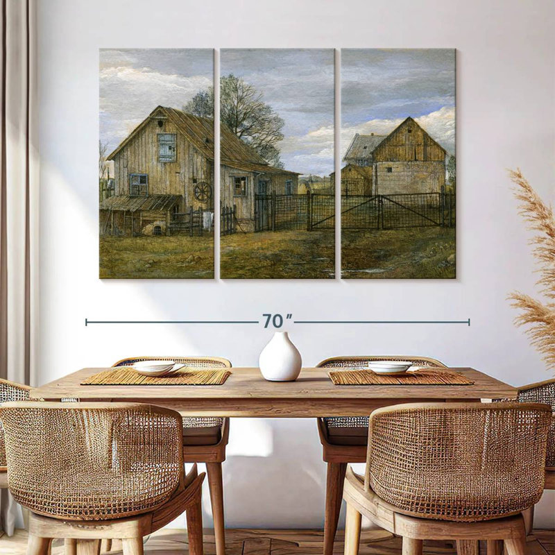 Lilie Rustic Barn, 42" H x 65" W