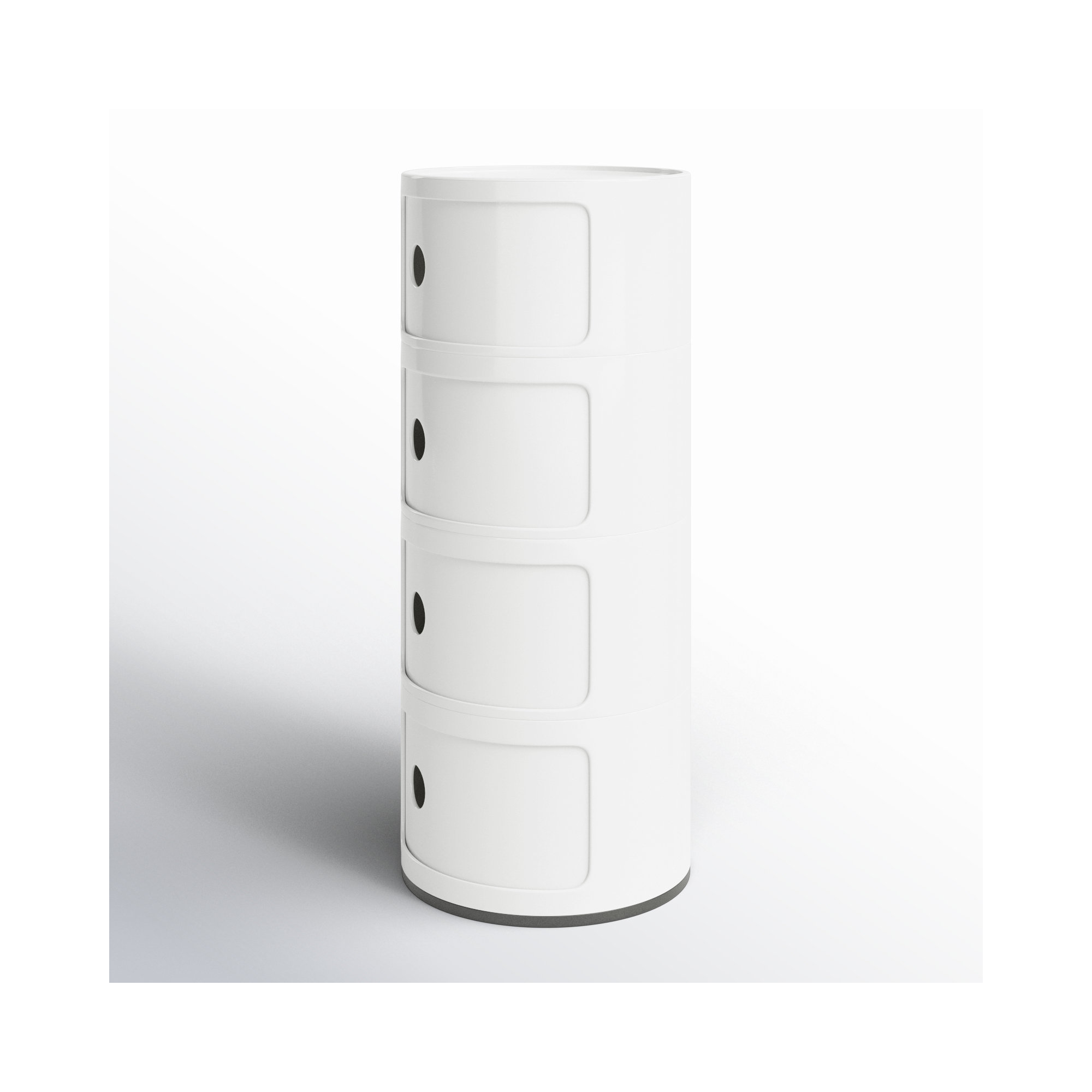 Componibili Round Modular Stacking Units, 4, White