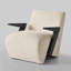 Fauteuil capitonné l 27,8 po Boucle-1284619813