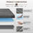 6 Inch Tri-Fold Memory Foam Mattress - Murphy Bed Compatible/Machine Washable Grey-929178583