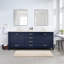 Meuble-lavabo double 84 po avec plateau en pierre reconstituée Render-826418514