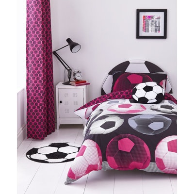 Neon Football Easy Care Duvet Cover Set