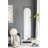 Metal Floor Mirror with Shelves