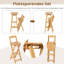 Daphine Wood Folding Chair Set