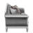 Modern Sofa Florian Sofa W/4 Pillows, Fabric