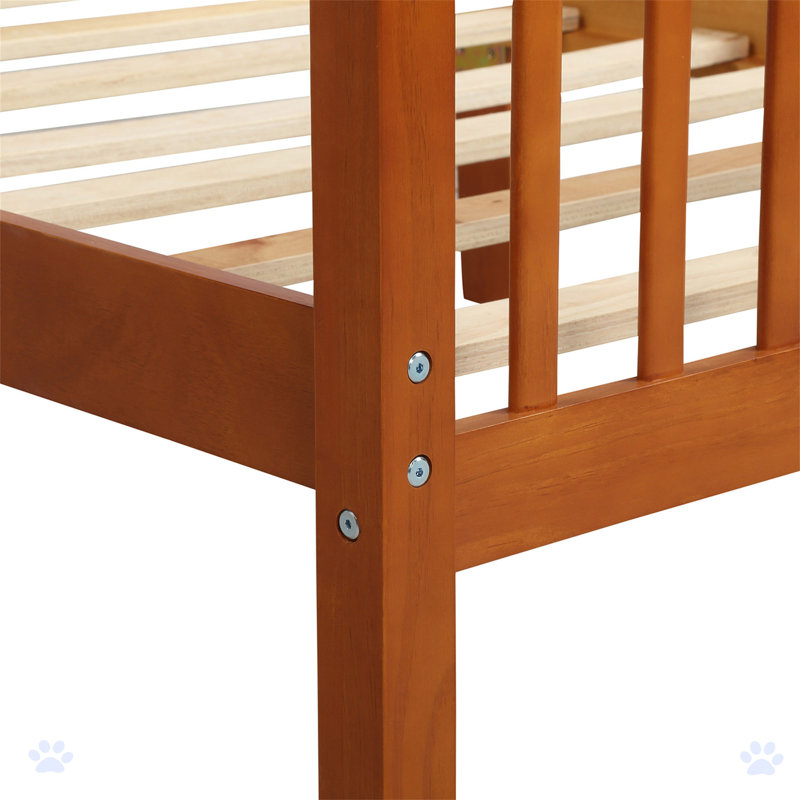 Kiralee Solid Wood Platform Bed, Oak