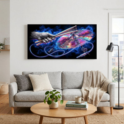 Ensemble de 1 tableau sur toile « Énergie de batterie »