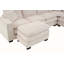 Canapé modulaire moderne en U à 6 places avec un repose-pieds et trois coussins décoratifs, canapé modulaire pour le salon, canapé en velours côtelé-263307974