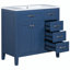 Meuble-lavabo simple avec plateau en céramique Filipp-1861422901