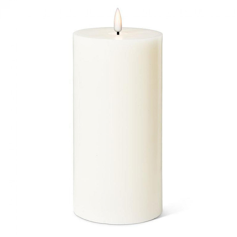 Bougie à DEL sans flamme, 8 po x 4 po sans flamme, Sable