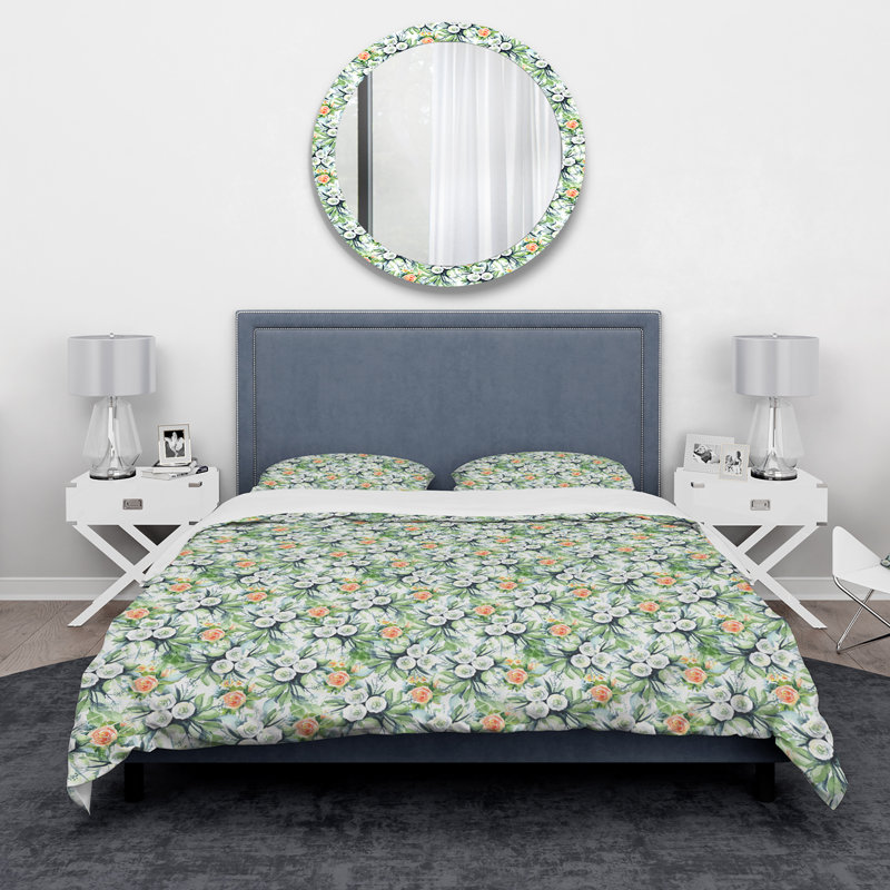 Ensemble de housse de couette traditionnelle, Housse de couette très grand + 2 taies décoratives