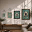 Bulldog Portrait Modern - Framed Print-70495644-70495645