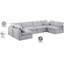 Canapé modulaire de coin rembourré 6 pièces Itala-94482521