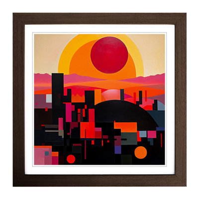 Sunrise Suprematism - Framed Print