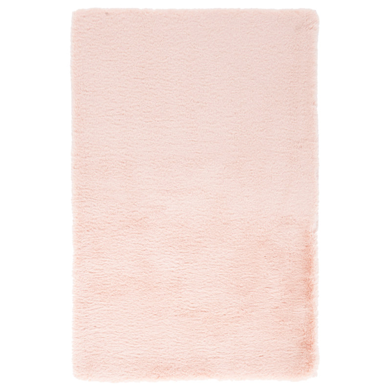 Mckenzie Shag Pink Area Rug, Rectangle 5' x 8'