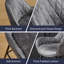 Velvet Upholstered Bar Stools with Armrests, Diamond Quilted Backrest and Metal Legs-1011233837-1011233877