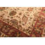 Tapis traditionnel en laine et soie, noué à la main, beige et bordeaux, 1,80 m x 2,67 m