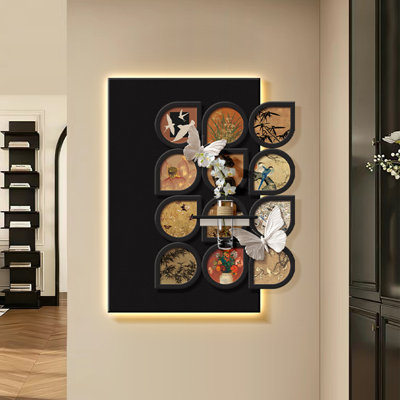 Black Rectangle Sandstone Wall art