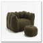 Fauteuil à billes avec repose-pieds en chenille-1663774154