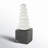 Odom Marble Stacked Stone Abstract Sculpture With Black Block Base