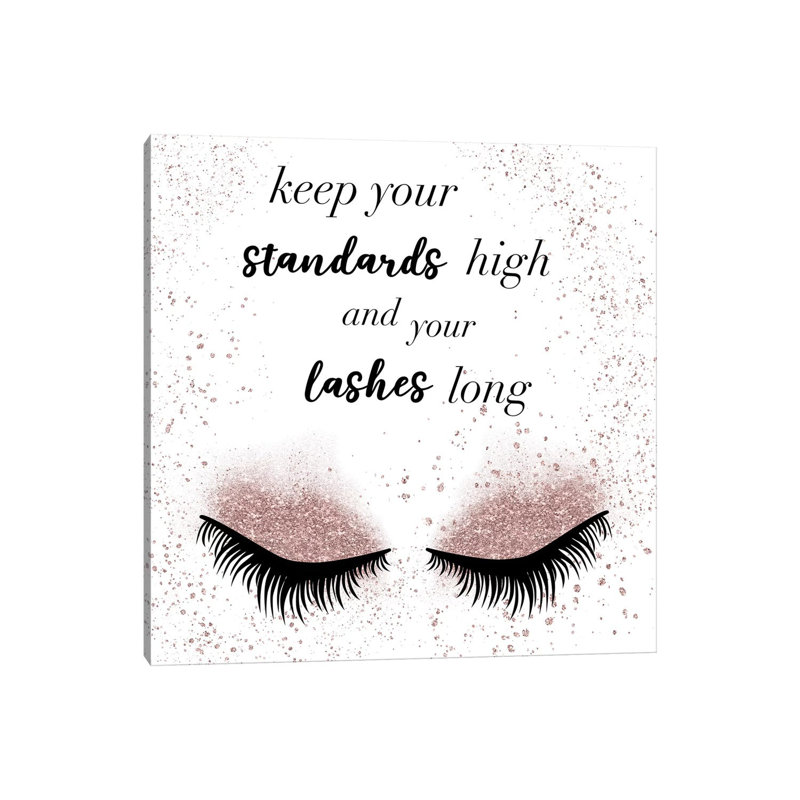 Lashes Long by Natalie Carpentieri - Print on Canvas, 66.04cm H x 66.04cm W x 1.91cm D, Wrapped Canvas
