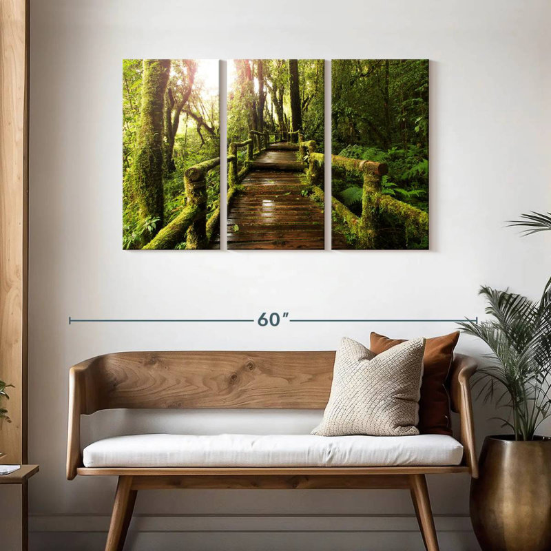 Passerelle Lilie Mossy Forest, H 28 po x l 45 po