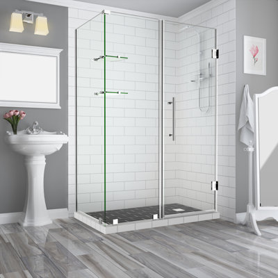 Bromley GS 73" W x 34" D x 72" H Rectangle Hinged Shower Enclosure