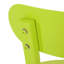 Mobilier de jardin bistro vert lime, structure en fer thermolaqué, 2 chaises et une table incluses. Matériau mat et élégant.