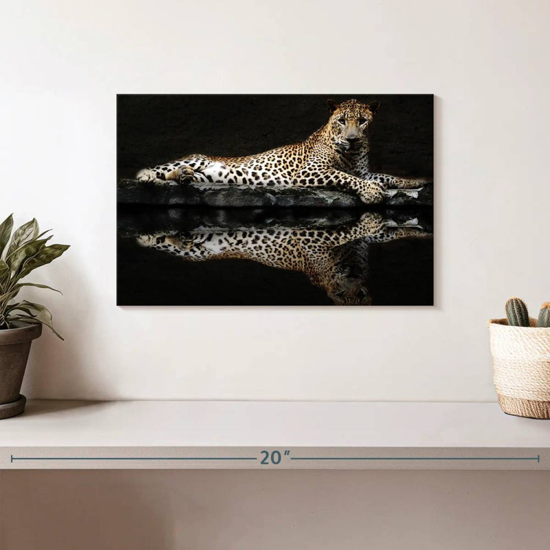 Brampt Leopard Reflection, 8" H x 12" W