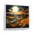 White Floater Framed