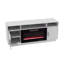 Latitude Run 147cm W Black Electric Fireplace with 5120 BTU-420595070