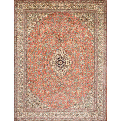 Tapis traditionnel rouge / brun
