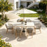 Turin Rectangular 6 - Person 70.9'' L Outdoor Restaurant Dining Set