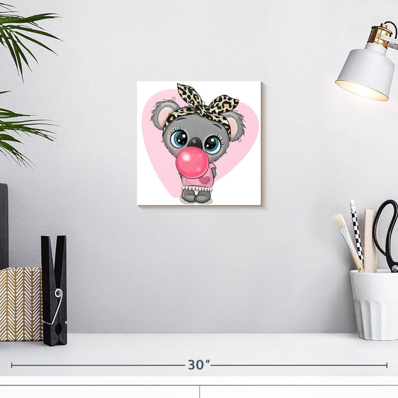 Crowle Koala Bubble Gum Girl, H 10 po x l 10 po