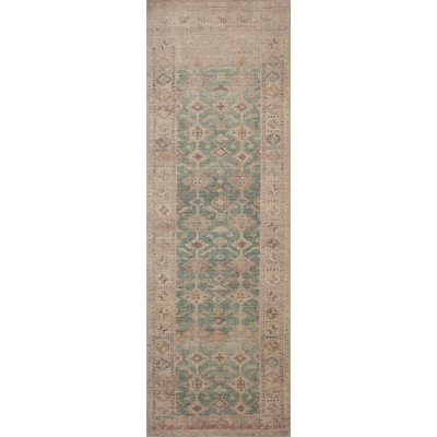 Tapis turquoise / sable Angela Rose x Loloi Aubrey