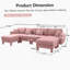 Canapé modulaire en U à 4 places Boucle Fabric Coque-1359638673