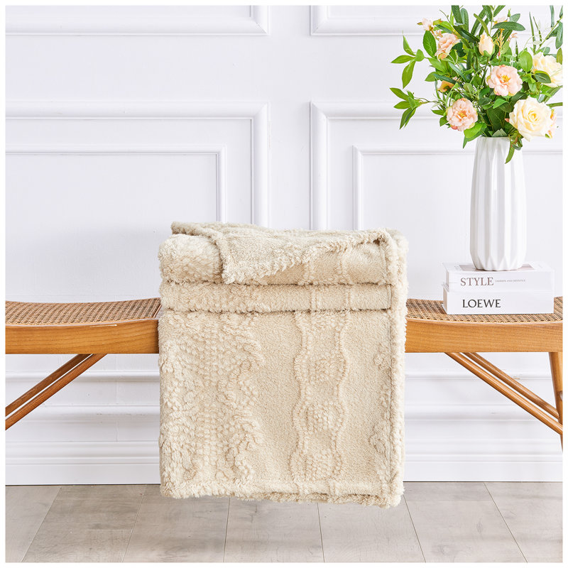 Standard Throw Blanket, Cream