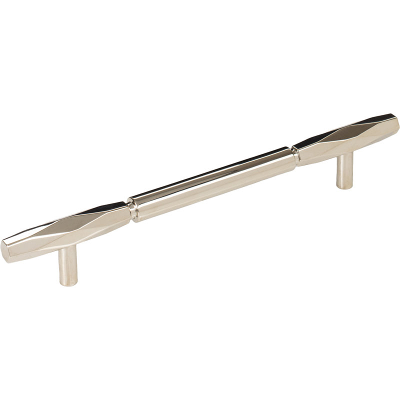 Kingsmill Bar Pull, Polished Nickel, 6 5/16" Center to Center