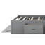Grand lit plateforme en bois avec tête de lit, 4 tiroirs et range-chaussures, construction en pin massif, assemblage facile-2112048687