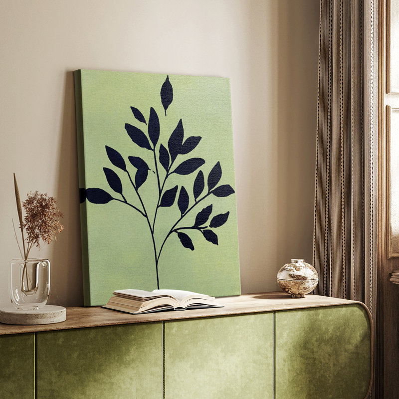 Earthly Botanical I -Custom Wrapped Gallery Cavas, 36" H x 24" W