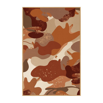 Machine Washable Patterns And Textures Casual Abstract Rug in Brown – LightBrown Binding