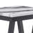 Paula Black And White End Table