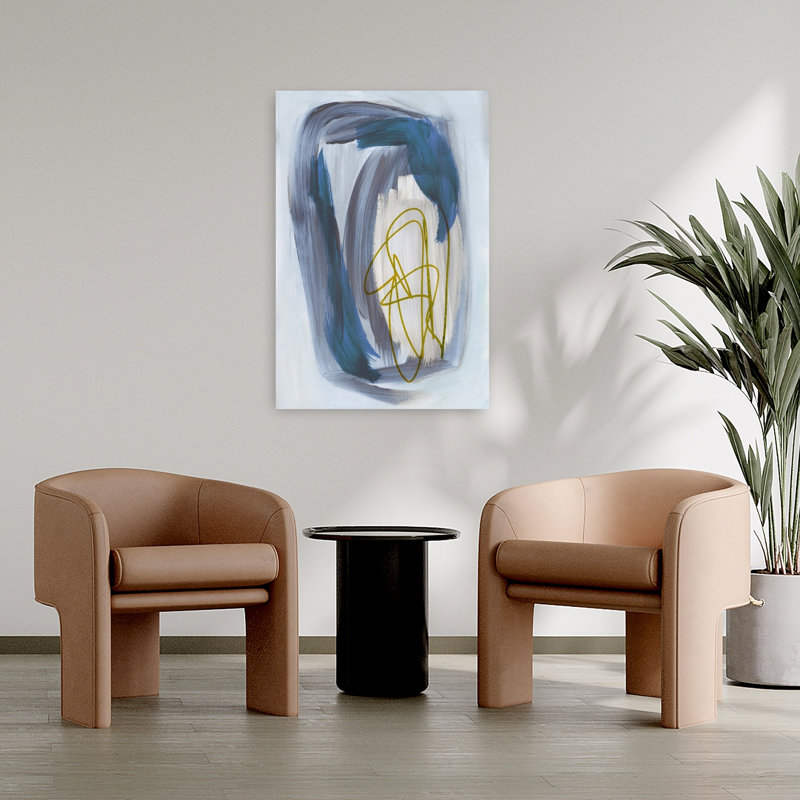 Art contemporain contemporain abstrait, H 36 po x l 24 po