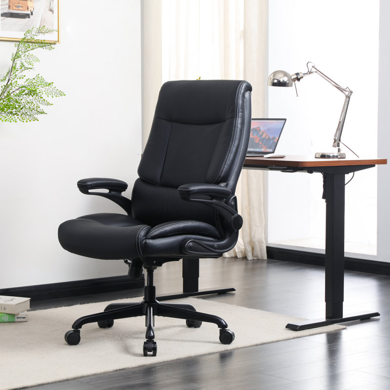 Fauteuil de direction ergonomique avec appui-tête Emmylia, Noir