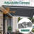 10x8 ft. Powered Retractable Patio Awnings, Outdoor Sunshade Canopy with Remote-107785773