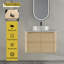 Meuble-lavabo mural 30 po avec lavabo d'art en céramique